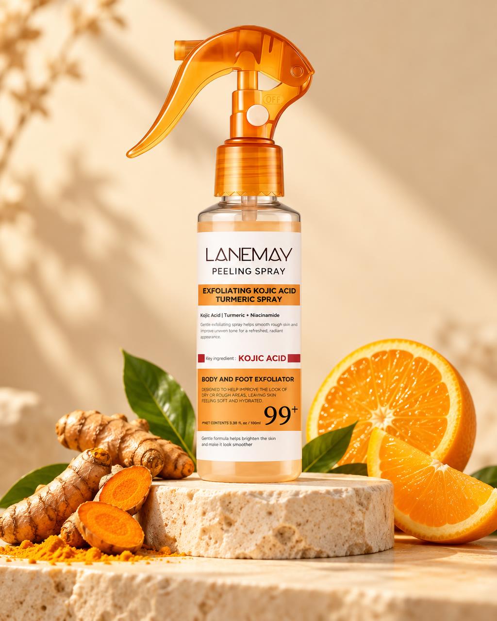 LANEMAY Exfoliating Kojic Acid & Turmeric Peeling Spray